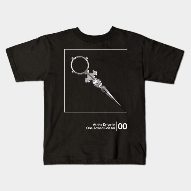 At the Drive-In - One Armed Scissor / Minimal Graphic Artwork Design Kids T-Shirt by saudade